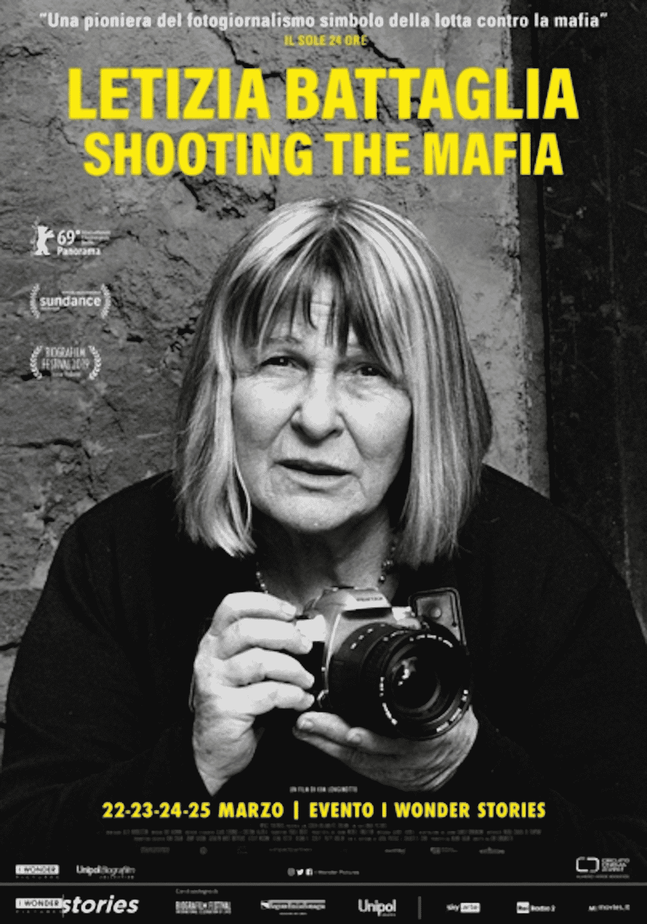 Letizia Battaglia, locandina film, shooting The mafia