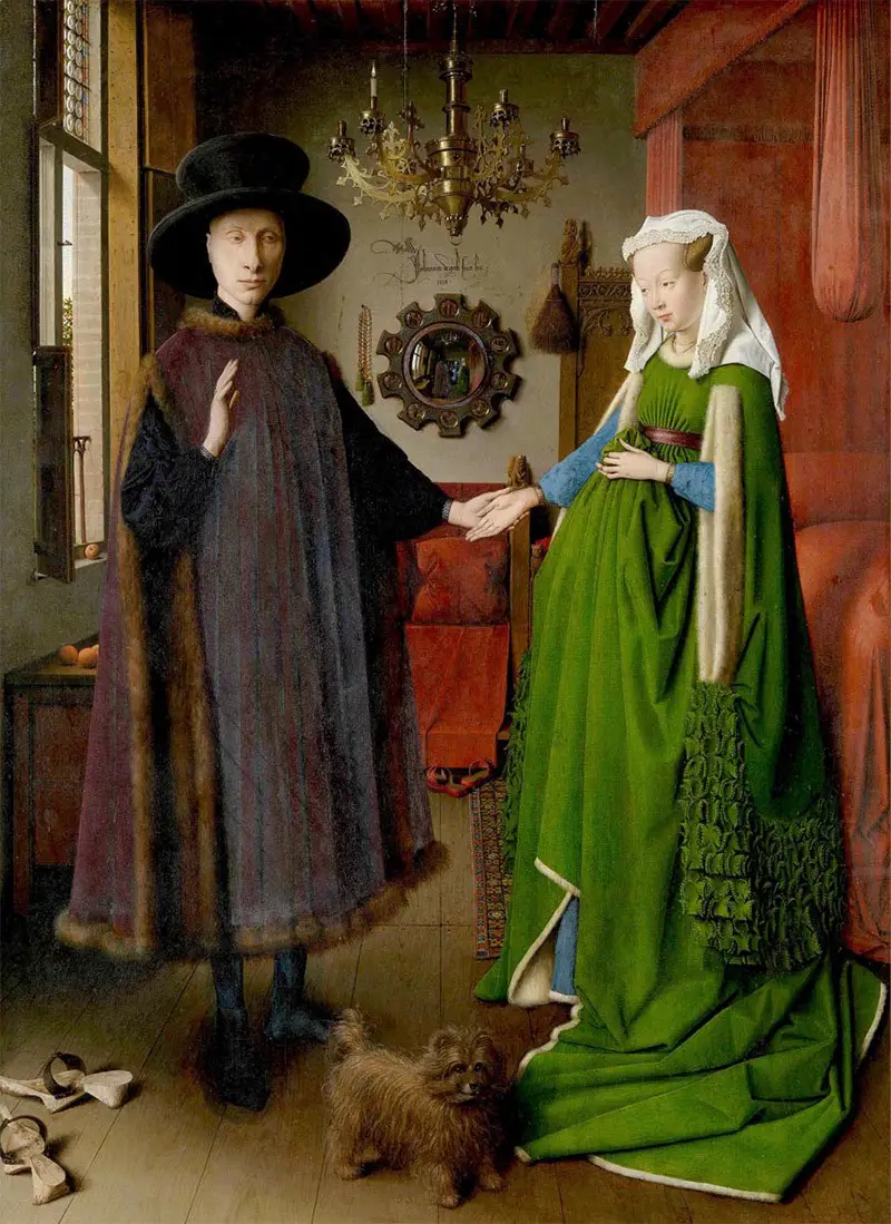 Jan van Eyck Ritratto coniugi Arnolfini