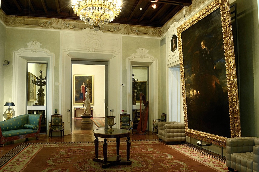 Interno della fondazione magnani-rocca, villa dei capolavori