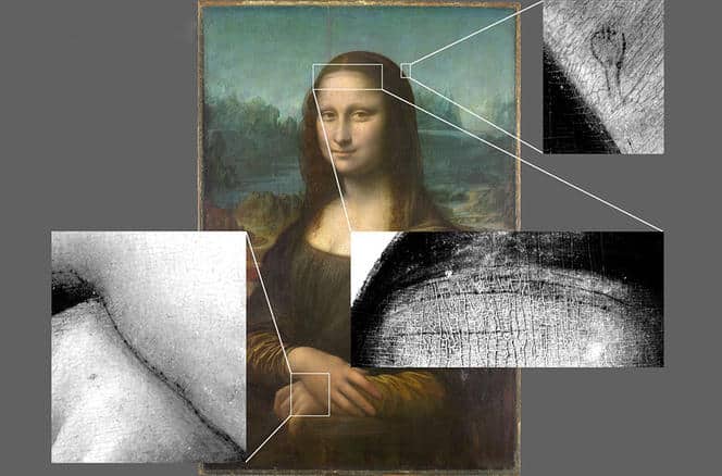 Dettaglio della gioconda di leonardo da vinci