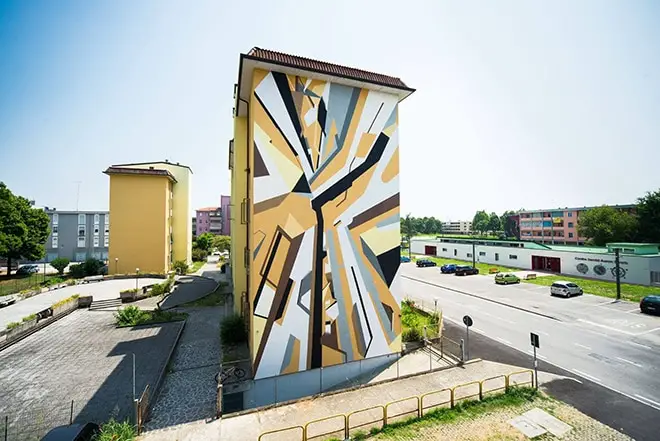 Murals lunetta, mantova, scuola di alta formazione sull'arte urbana lunetta. Anno zero