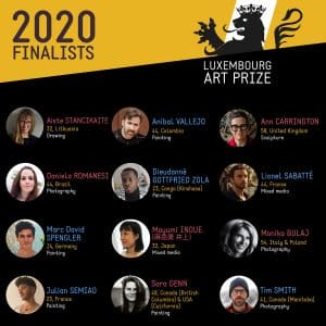 Luxembourg Art Prize 2020 finalisti