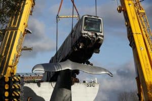 Rotterdam, treno della metropolitana De Akkers salvato dalla balena di Marteen Struijs