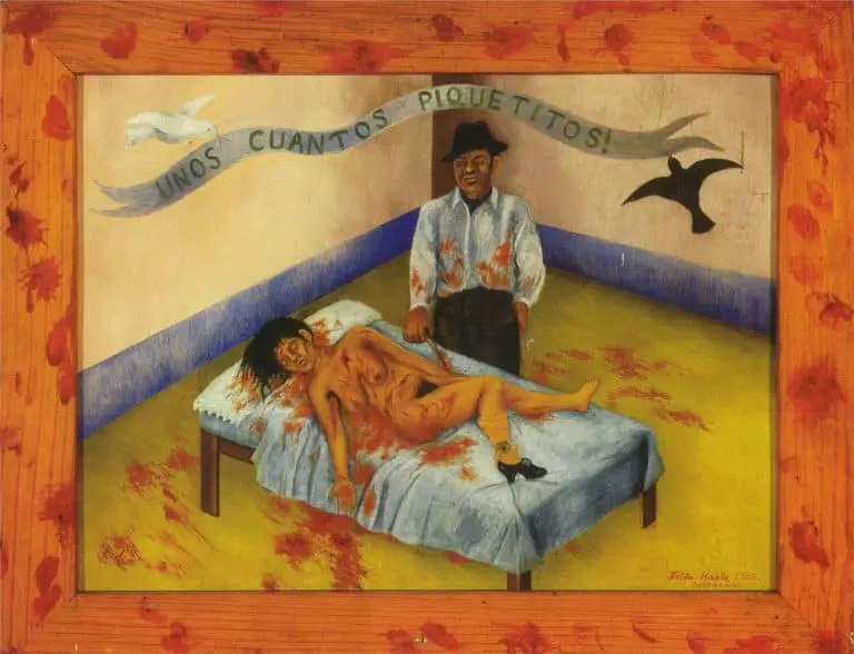 Qualche piccolo colpo di pugnale di Frida Kahlo, quadro contro la violenza sulle donne