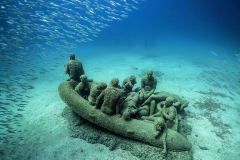 Visita alle sculture del musa museo subacqueo di cancún