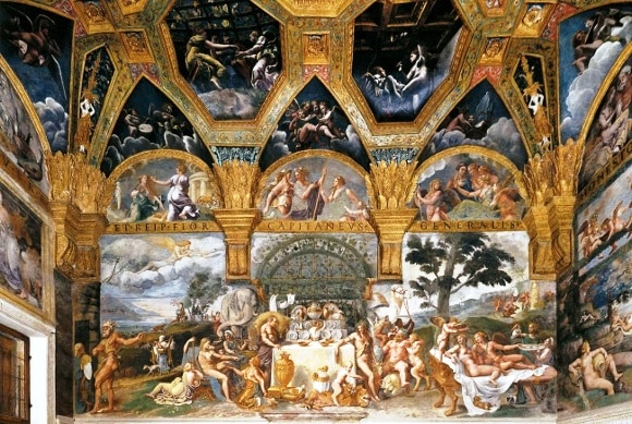 Sala di amore e psiche a palazzo te di mantova