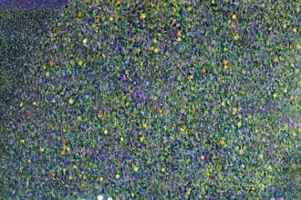 Klimt rose sotto gli alberi