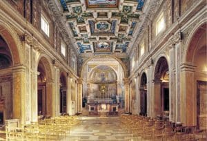 Basilica di Santa Francesca Romana restauro soffitto