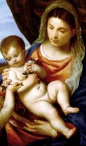 La Madonna delle Rose di Tiziano