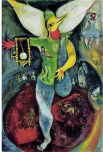 il giocoliere di marc Chagall
