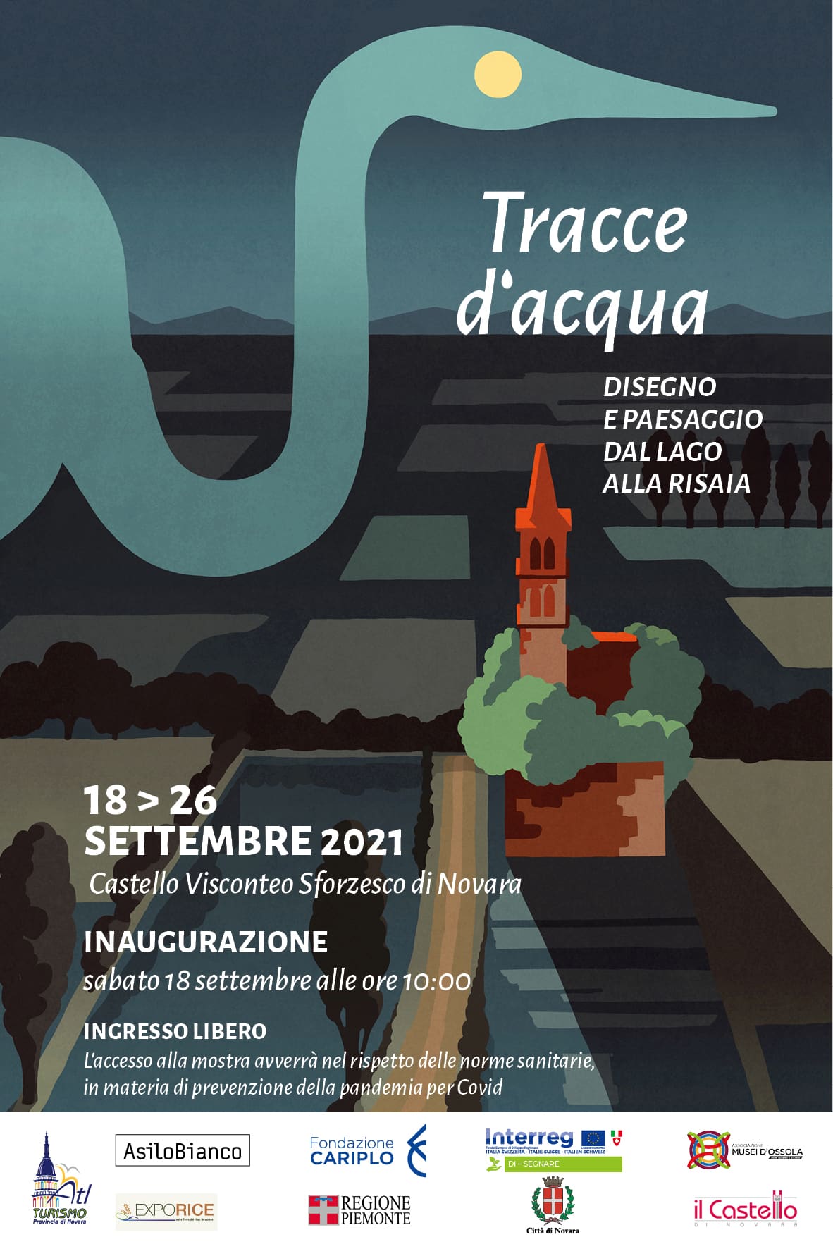 "tracce d'acqua. Disegno e paesaggio dal lago alla risaia" | castello visconteo sforzesco, novara Tracce acqua novara