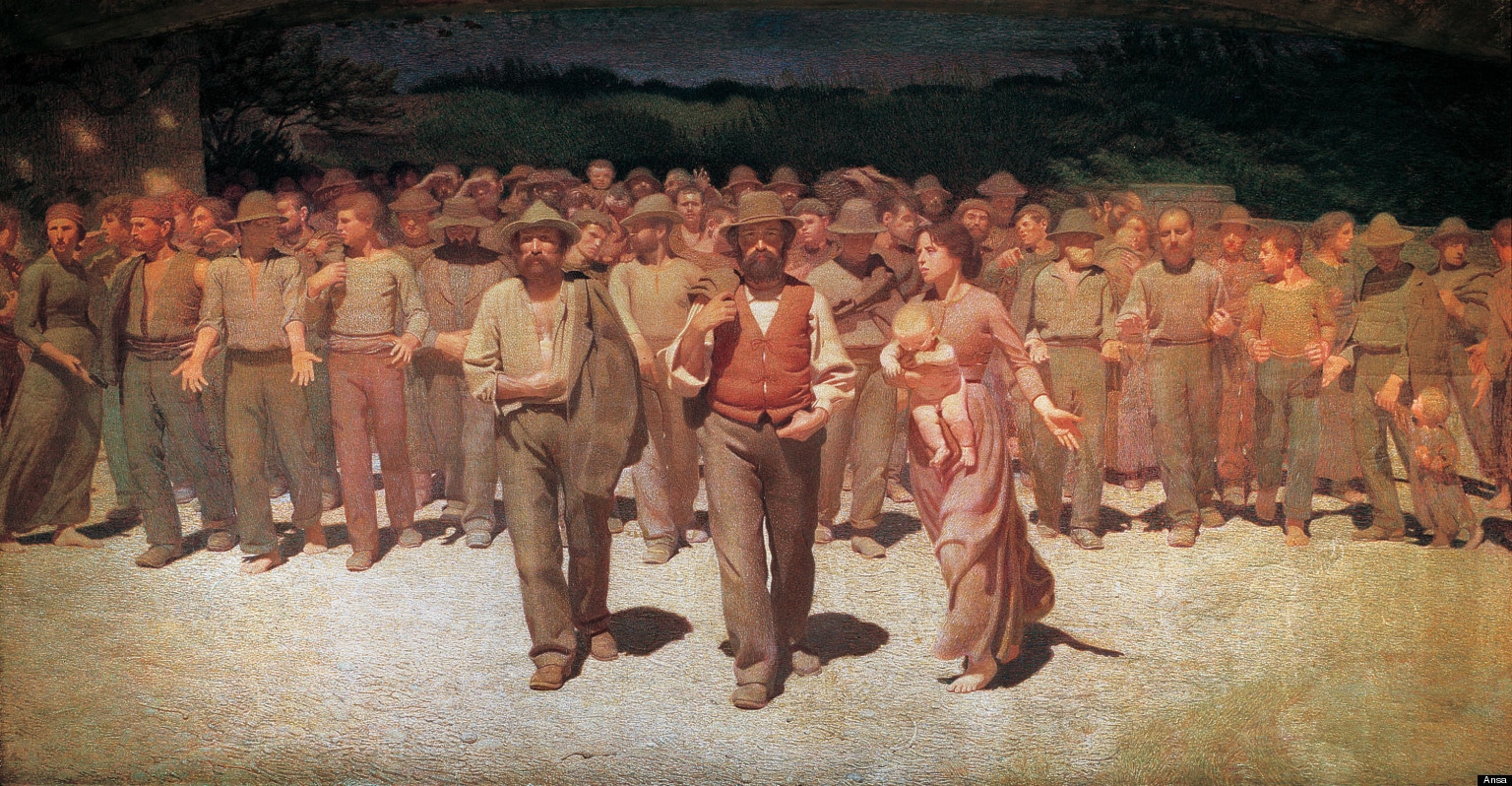 Il quarto stato di pellizza da volpedo da oggi in mostra a firenze
