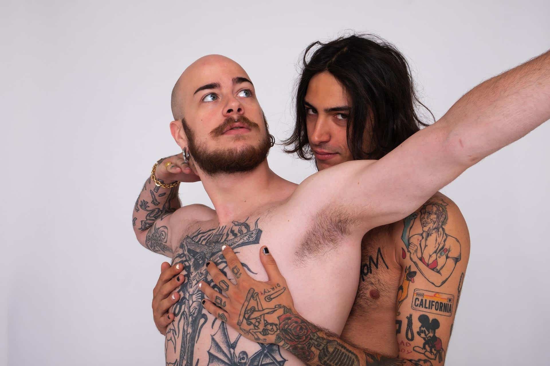 Naska e simone panetti sul palco del rock in roma 2022