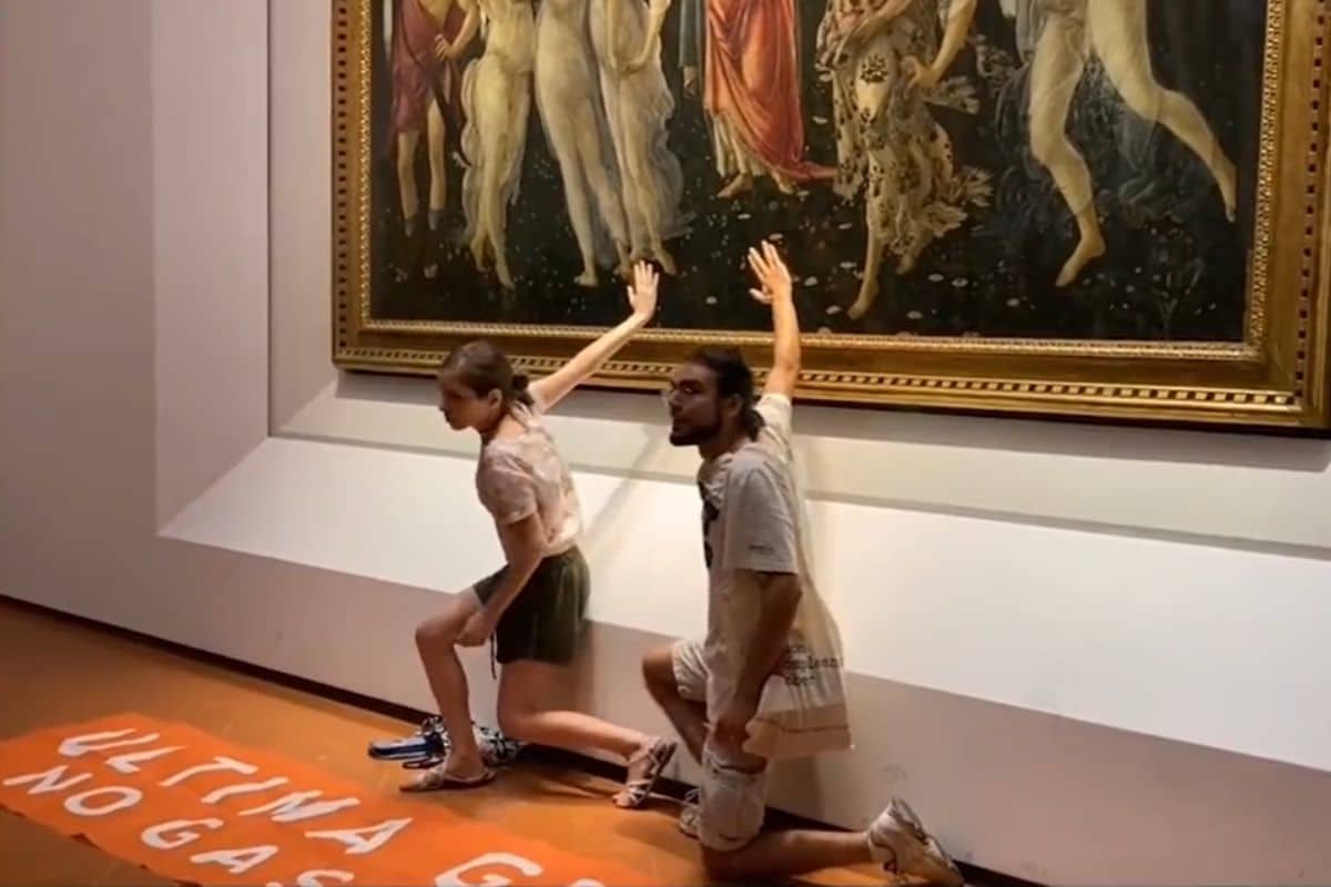 Botticelli assaltato agli uffizi