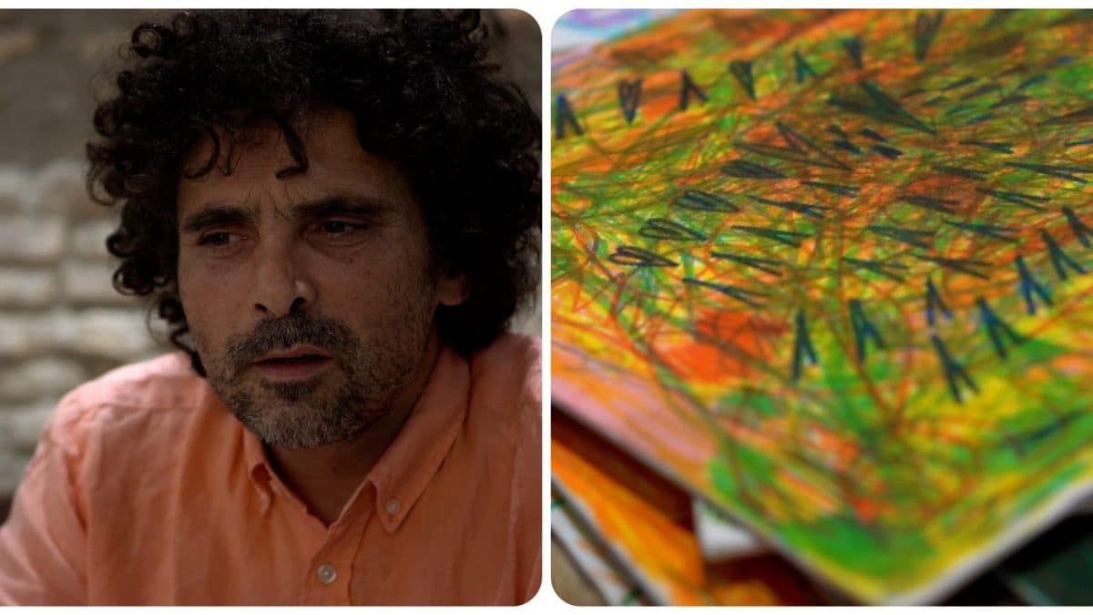 Luca, artista clochard del rione monti