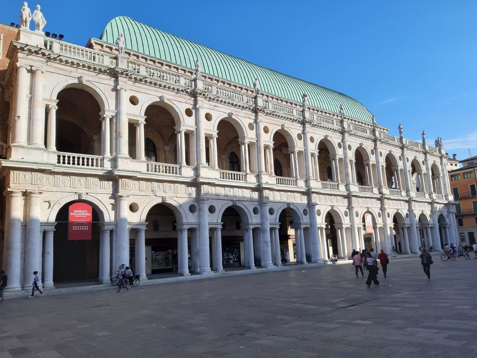 Basilica palladiana a vicenza aperta per la festa dell'8 settembre