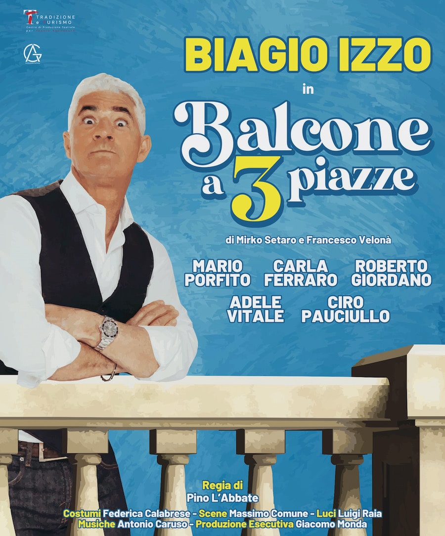 Biagio izzo show: si ride con “balcone a 3 piazze”