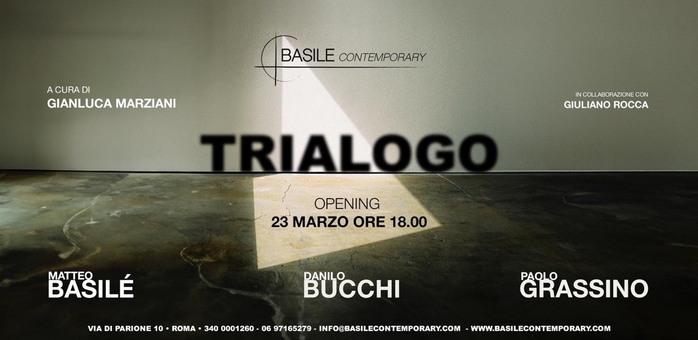 Trialogo: 3 artisti dialogano in una mostra alla basile contemporary a roma