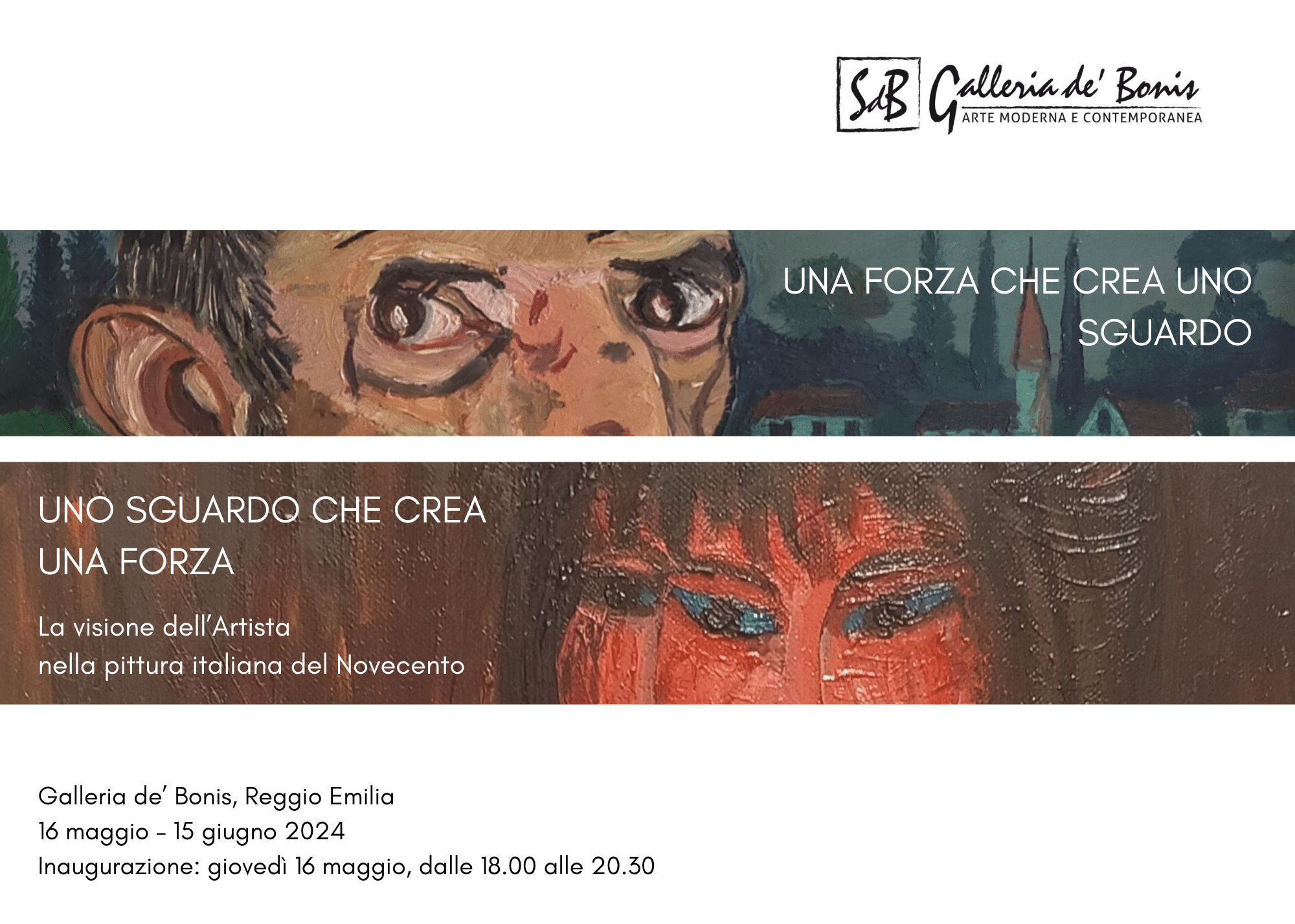 Mostra visione artista nella pittura