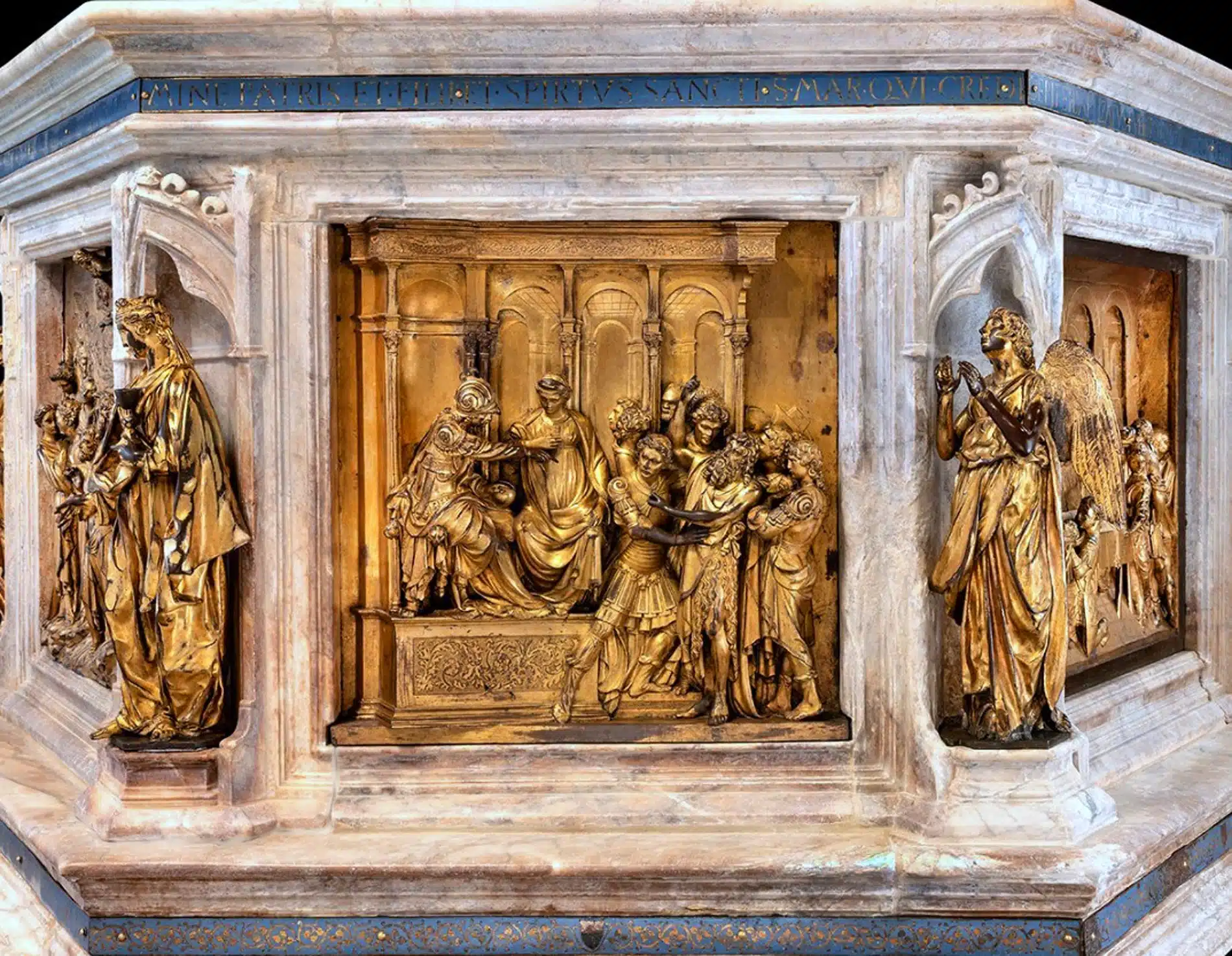 Restaurato il fonte battesimale del duomo di siena è concluso
