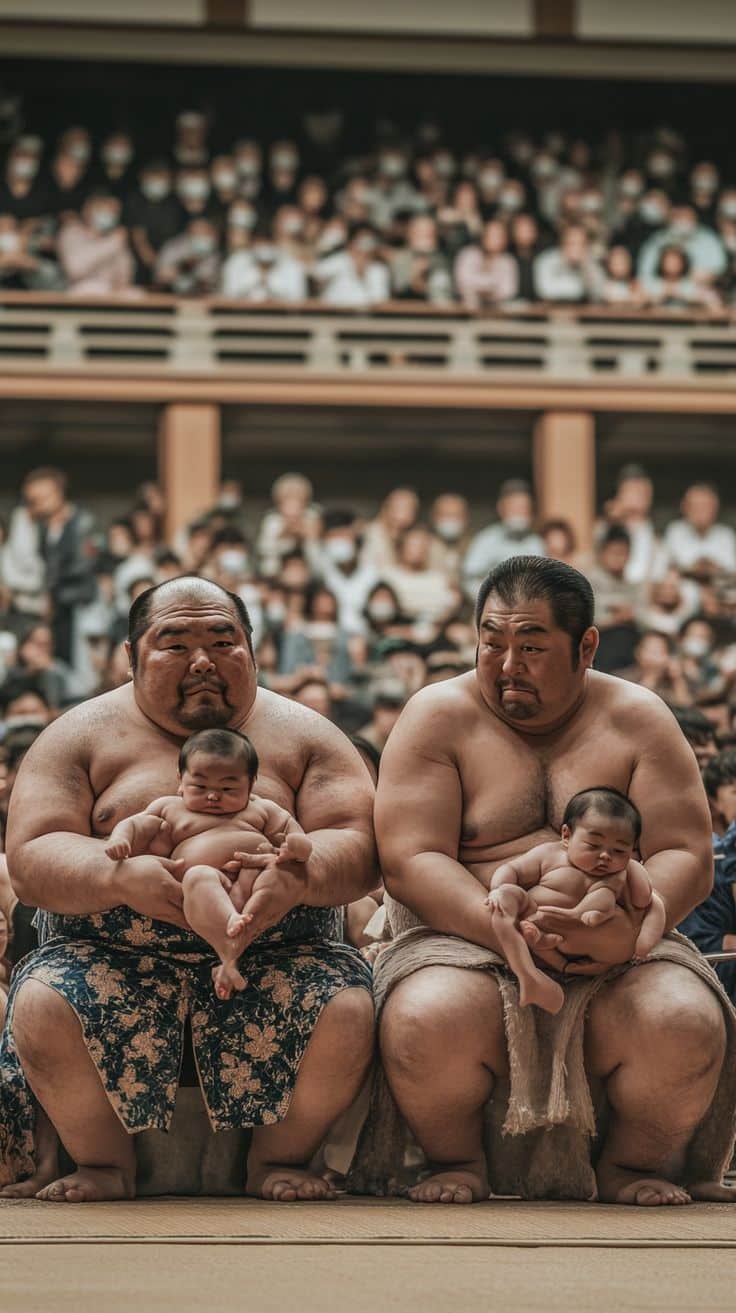 Naki sumo: il festival giapponese dove i neonati piangono per buon auspicio (strano ma vero)