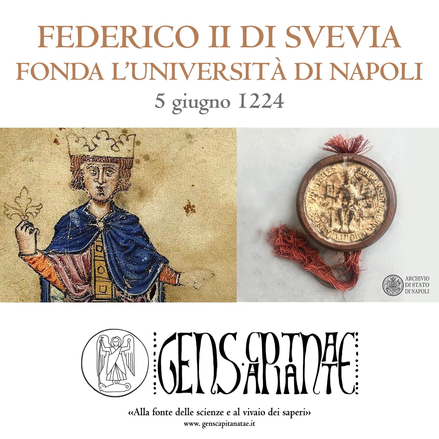 Accadde oggi 5 giugno 1224, federico ii di svevia fonda l’università degli studi di napoli