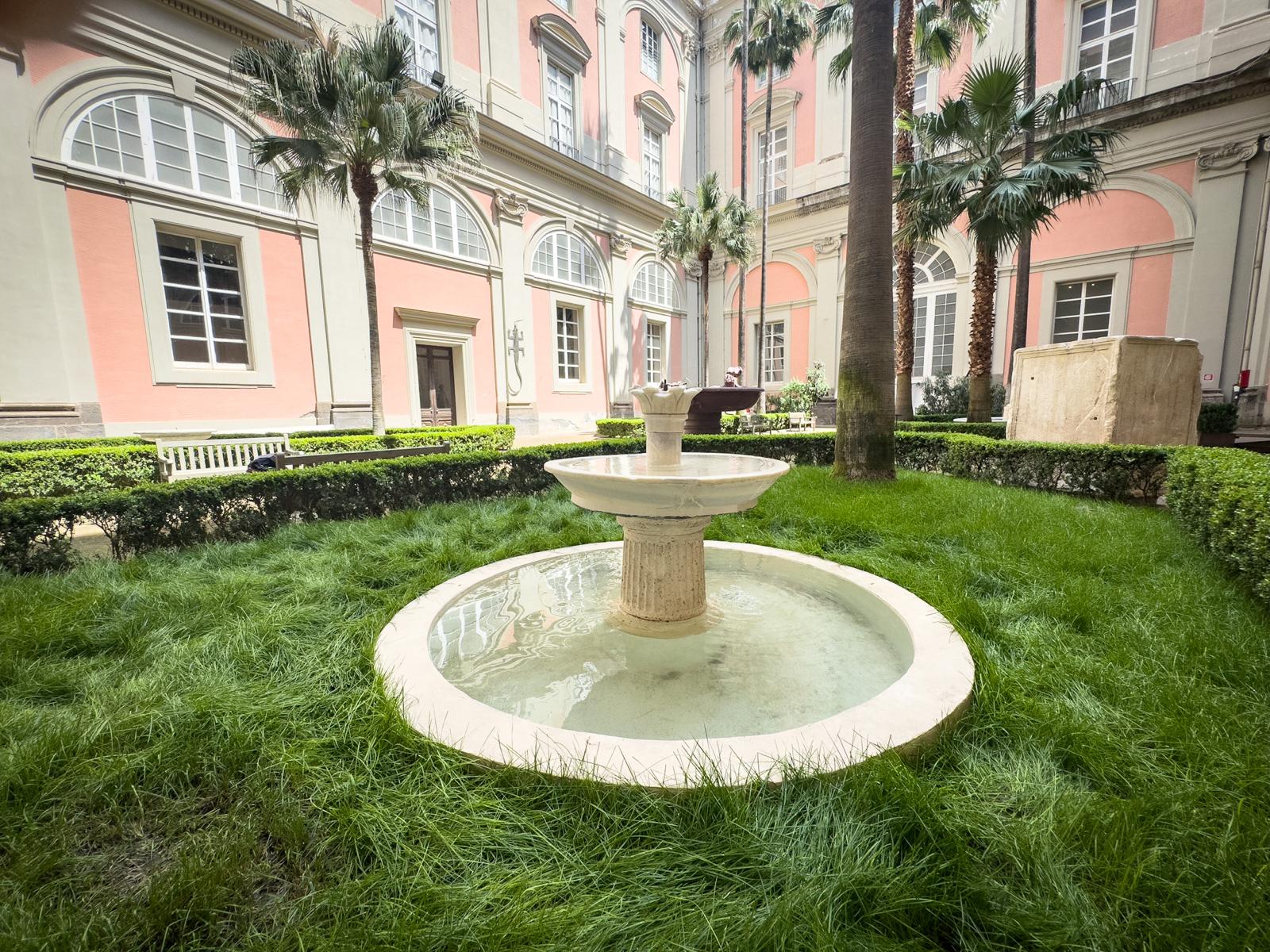 Restaurate le fontane del giardino orientale del mann