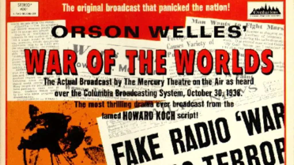 Accadde oggi 30 ottobre 1938, in radio, orson welles mette in onda la guerra dei mondi
