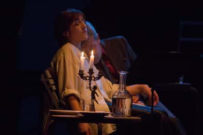 Elena bucci e marco sgrosso a milano in la morte e la fanciulla di ariel dorfman