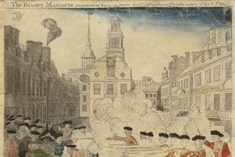 Accadde oggi 5 marzo 1770, il massacro di boston: cinque americani, compreso crispus attucks, vengono uccisi da truppe britanniche