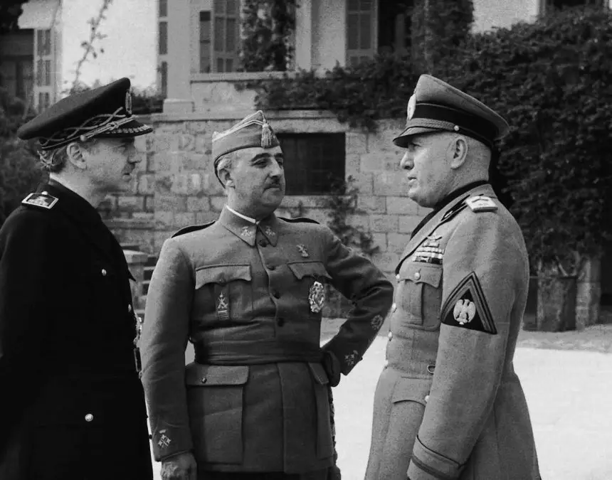 Accadde oggi 12 febbraio 1941, benito mussolini invita a bordighera il caudillo francisco franco
