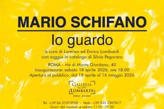 Mostra: mario schifano. Io guardo, roma, galleria lombardi