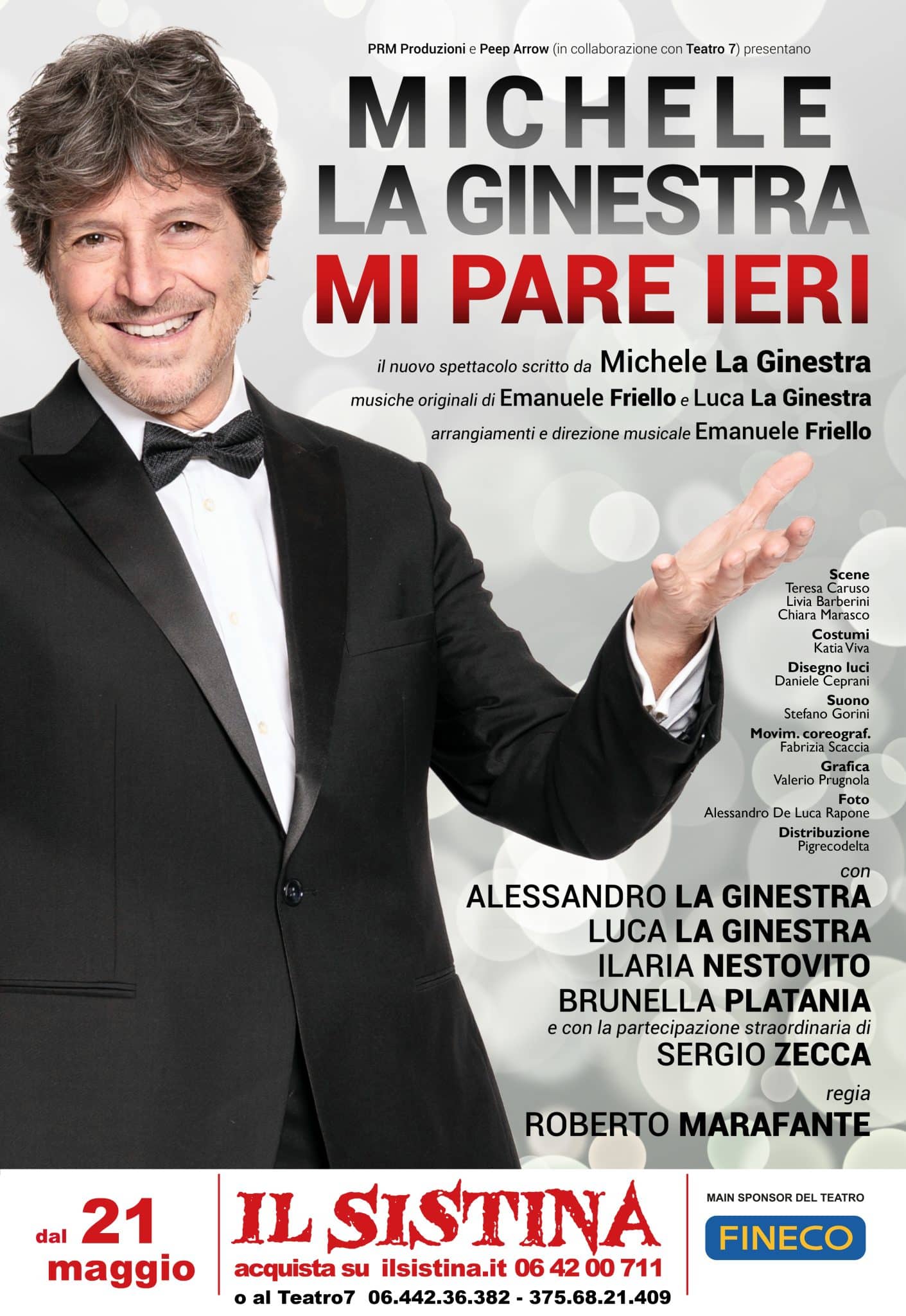Teatro sistina: mi pare ieri! Con michele la ginestra, da giovedì 21 maggio