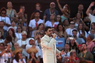 Bad bunny durante un concerto del debí tirar más fotos world tour