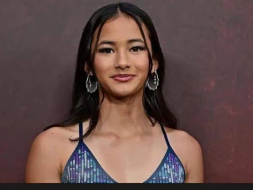 Kaylee hottle nel ruolo di jia nel film godzilla x kong the new empire