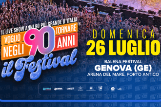 Voglio tornare negli anni 90 a genova: orari e scaletta
