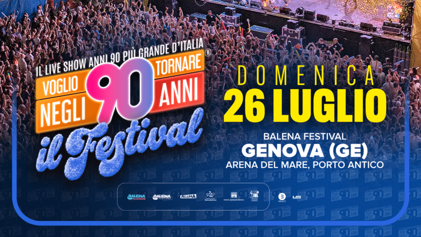 Voglio tornare negli anni 90 a genova: orari e scaletta