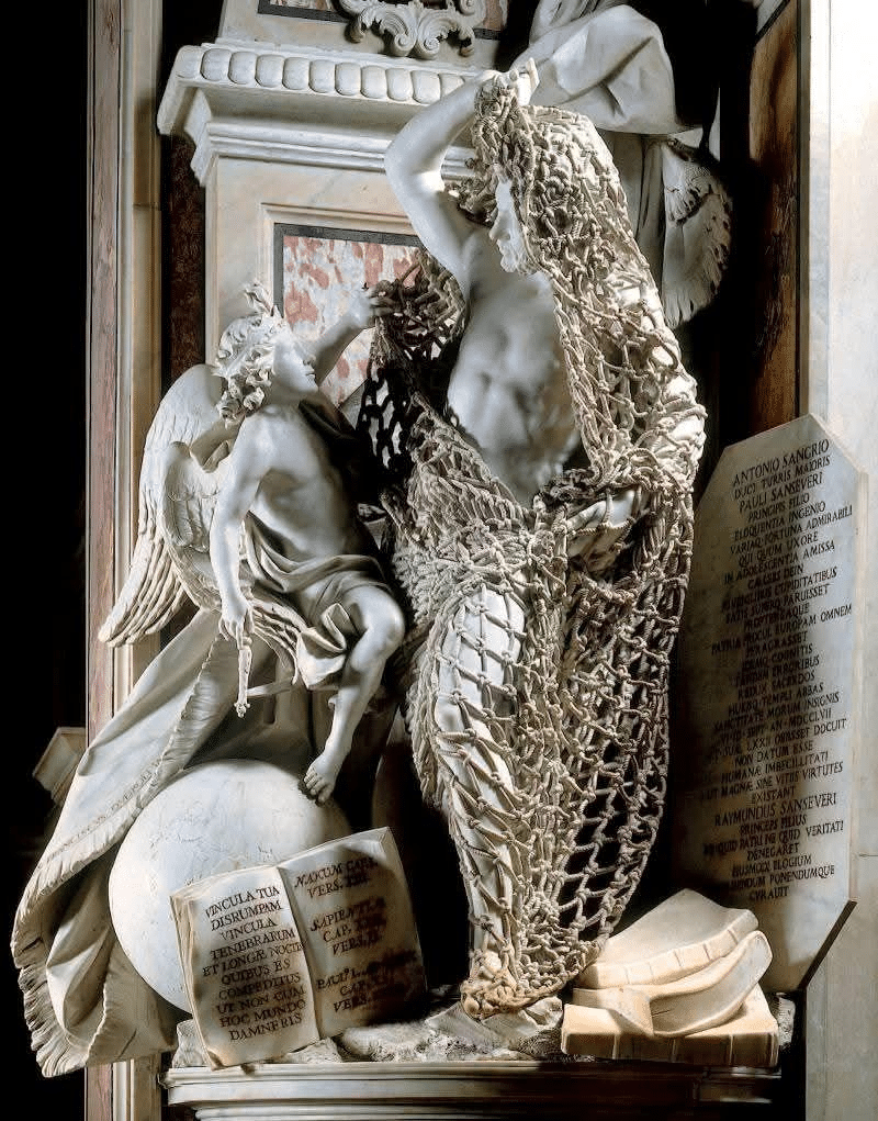 Disinganno della cappella sansevero: significato della rete e simboli Disinganno della cappella sansevero: significato della rete e simboli