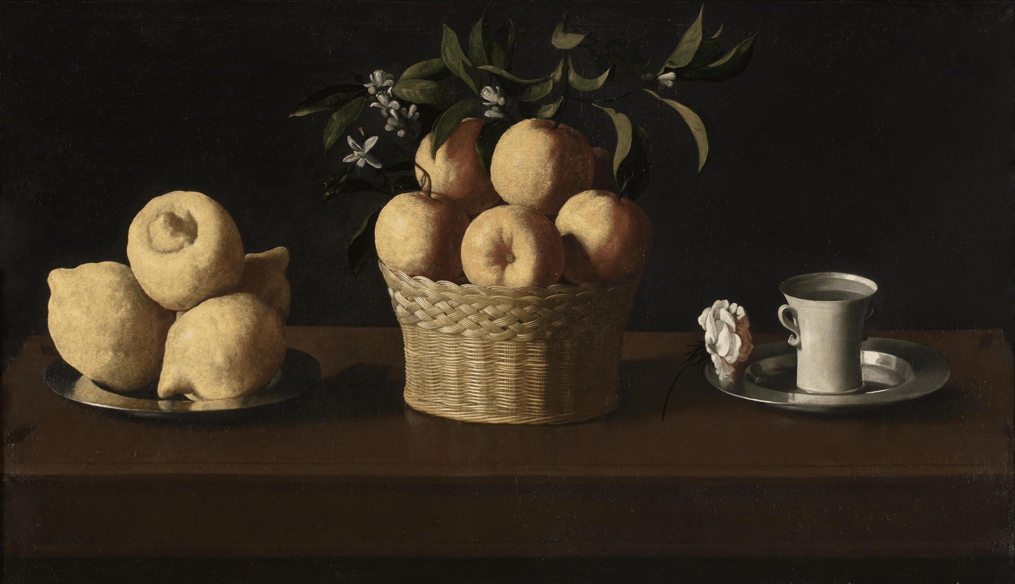 Natura morta con limoni, arance e una rosa di zurbarán: cosa significano i frutti e perché il quadro parla della vergine