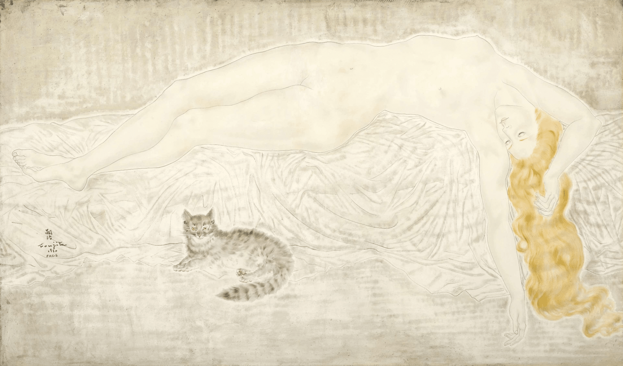 Perché i dipinti di foujita sembrano di porcellana? Il segreto del suo bianco latte