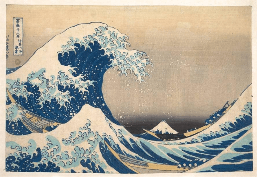 Perché la grande onda di hokusai è blu? Il segreto del blu di prussia