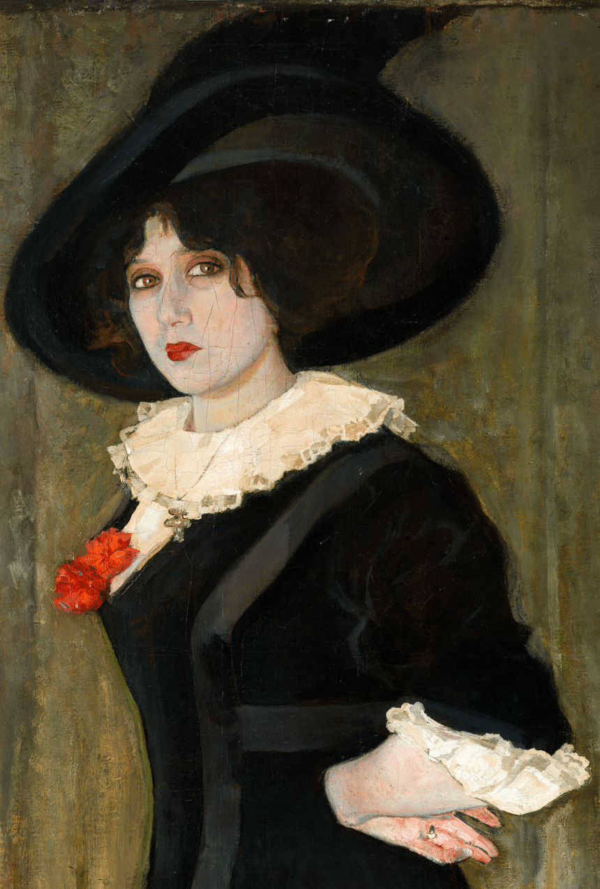 Anselmo bucci, juliette, dettaglio, opera in mostra al mart di rovereto nel 2026
