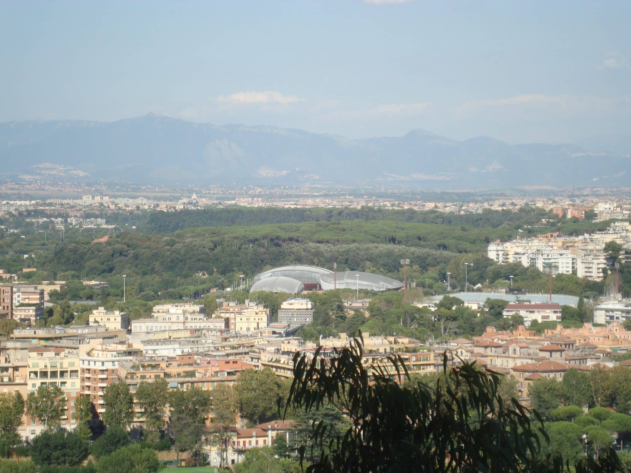 Panoramica dell'auditorium parco della musica di roma