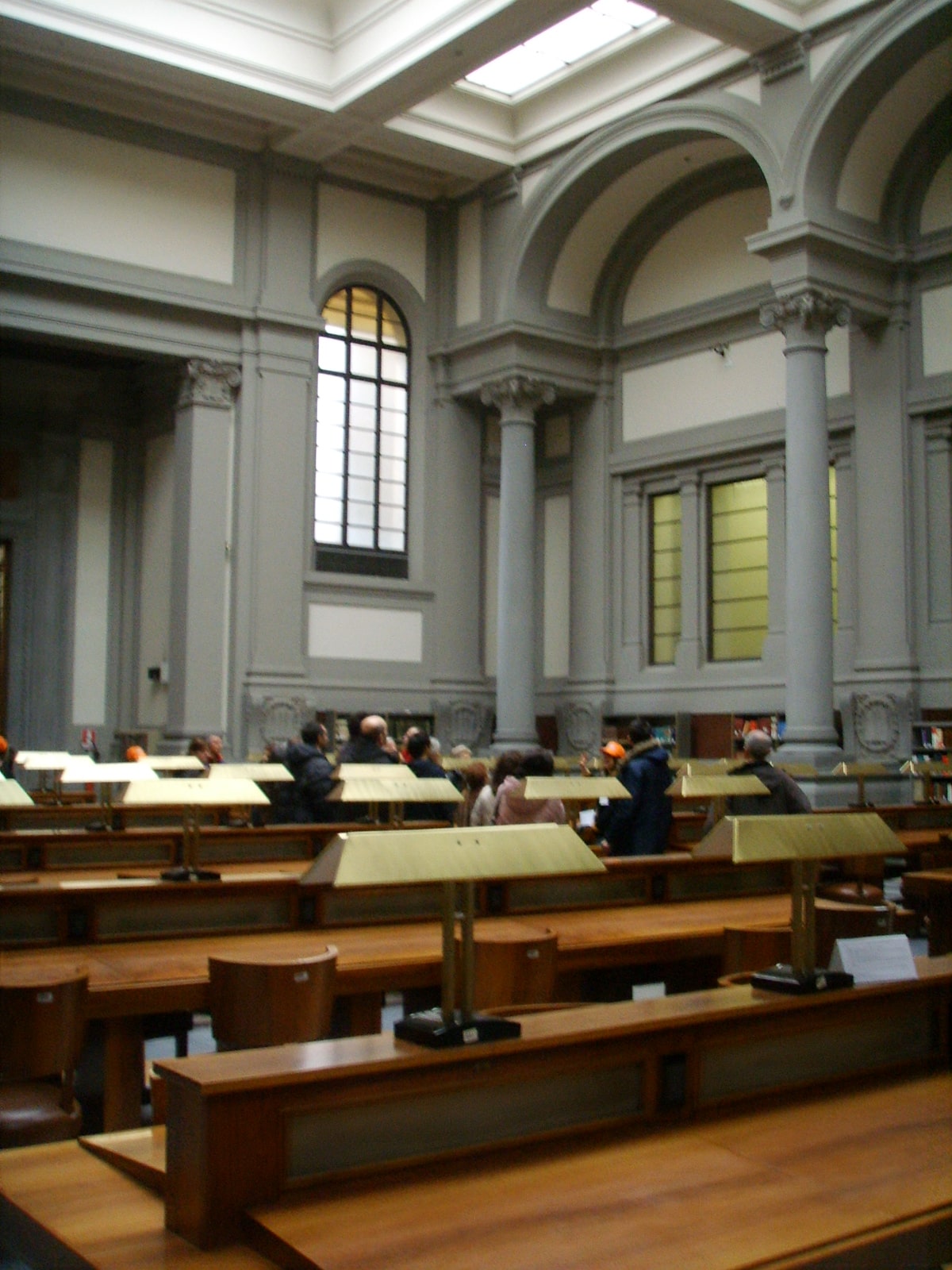 Sala di lettura della biblioteca nazionale centrale di firenze