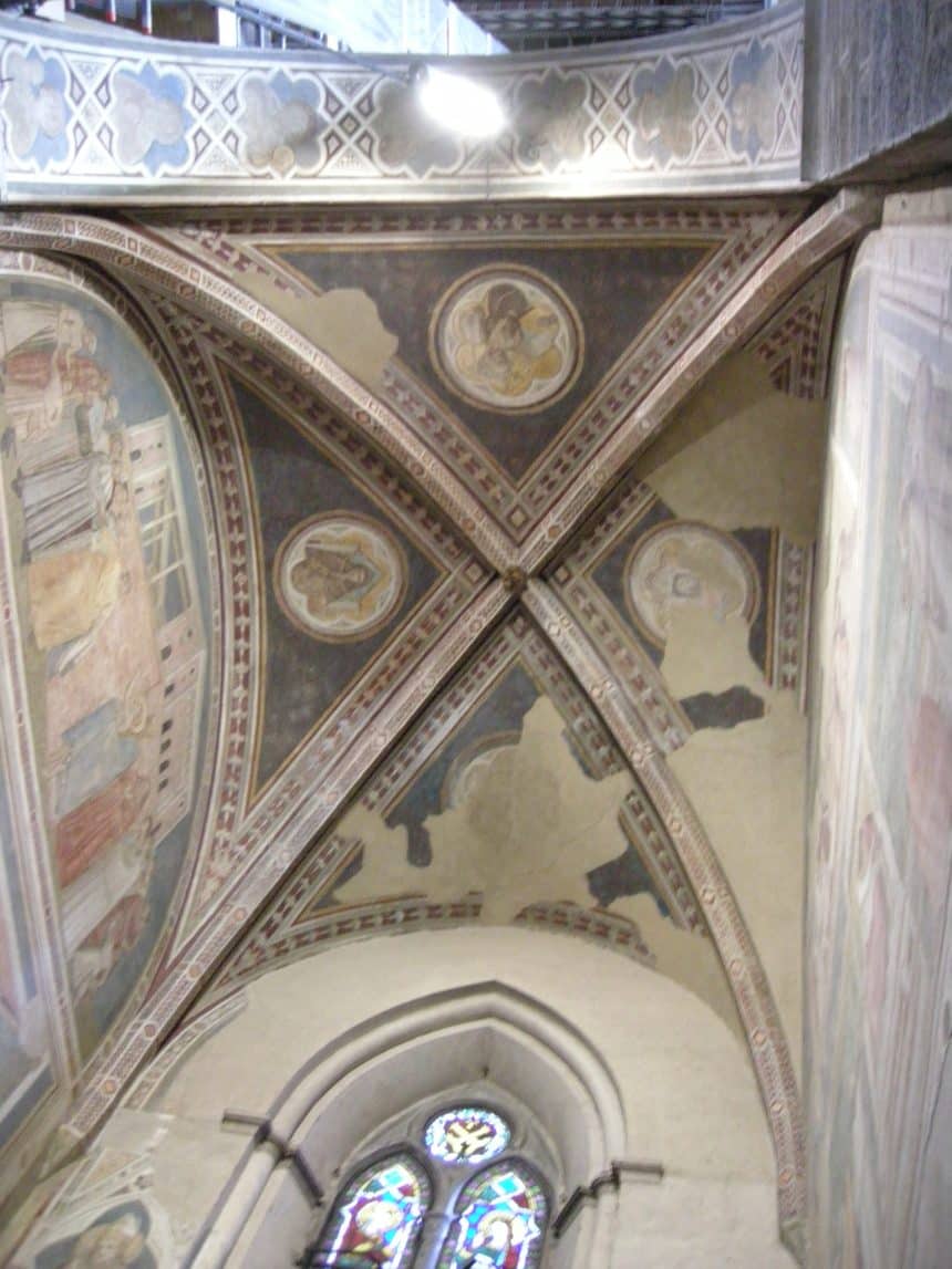 Cappella bardi di santa croce a firenze con gli affreschi di giotto