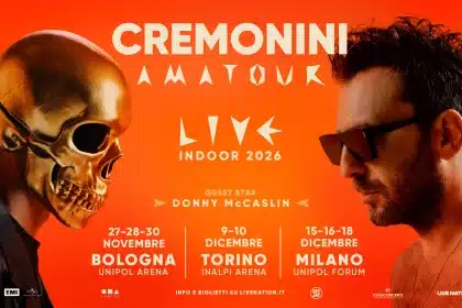 Cesare cremonini amatour live indoor 2026