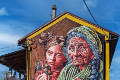 Murale del progetto derive street art a rive vercelli