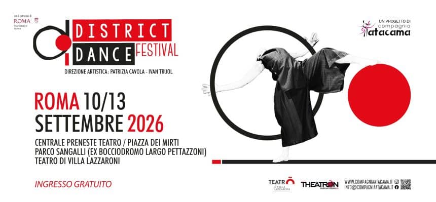 District dance festival 2026 a roma dal 10 al 13 settembre