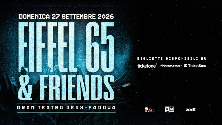 Eiffel 65 & friends al gran teatro geox di padova il 27 settembre 2026