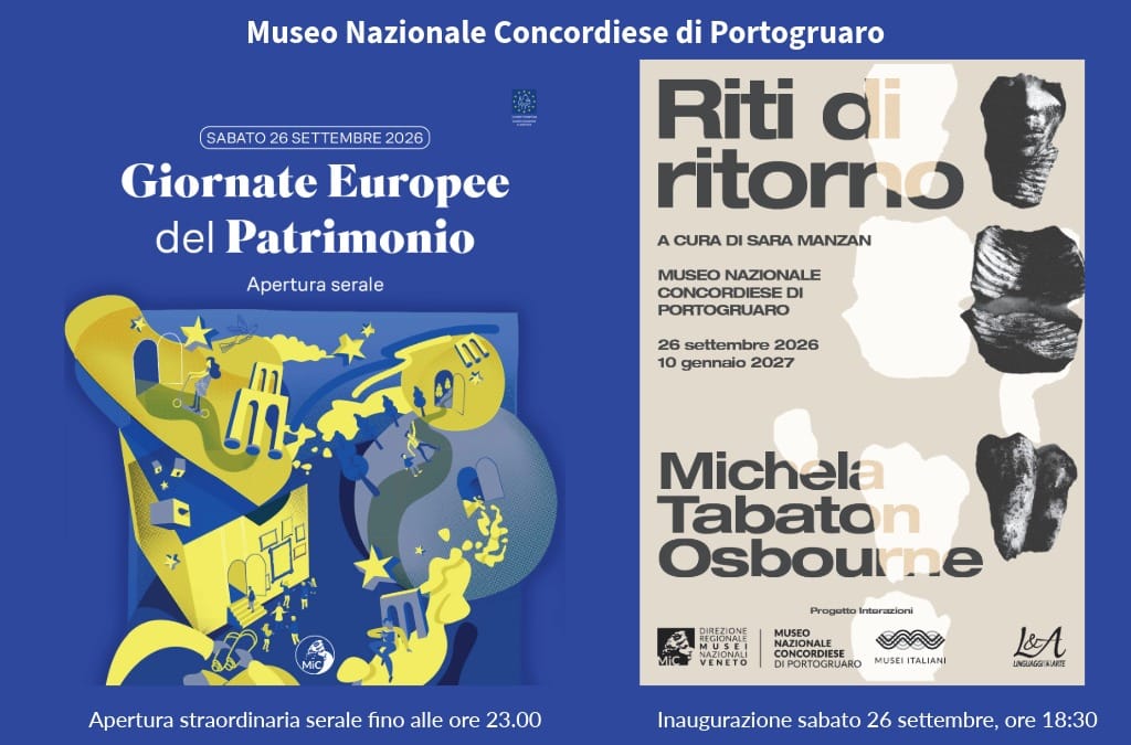 Giornate europee del patrimonio 2026 al museo nazionale concordiese di portogruaro